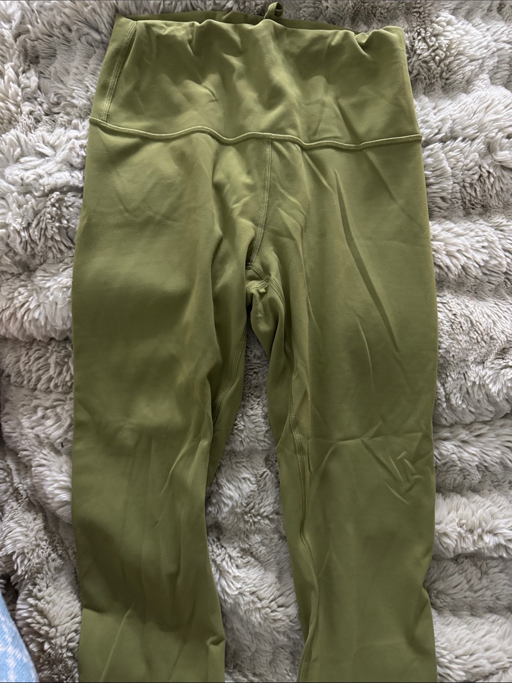 lululemon athletica Olive Green High-Rise Leggings Shorter Length